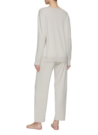 背面 –点击放大 - FRETTE - FLOW SMALL CASHMERE JOGGING SET — BEIGE