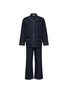 首图 –点击放大 - FRETTE - NOBLESSE MEDIUM CLASSIC COTTON SATEEN PYJAMA SET — NAVY BLUE