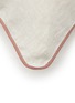 细节 –点击放大 - ONCE MILANO - Contrasting Piping Linen Standard Pillowcase Set Of 2 — Natural/Vintage Pink