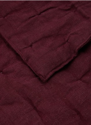  - ONCE MILANO - Wavy Linen Blanket — Wine