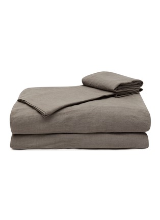 首图 –点击放大 - ONCE MILANO - Linen King Size Duvet Set — Charcoal