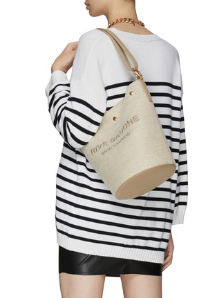 正面 -点击放大 - SAINT LAURENT - ‘SEAU RIVE‘ CANVAS BUCKET BAG