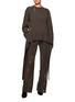 模特儿示范图 - 点击放大 - DION LEE - 镂空羊绒针织长裤