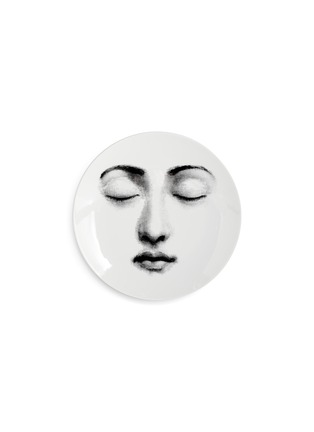 首图 –点击放大 - FORNASETTI - TEMA E VARIAZIONI 装饰瓷盘 N.213 — 黑色和白色