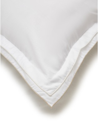 细节 –点击放大 - BAEA - ‘Merrow’ Organic Cotton Sateen Pillowcases — Sand