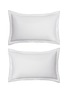 首图 –点击放大 - BAEA - ‘Merrow’ Organic Cotton Sateen Pillowcases — Pebble