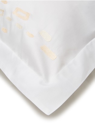 细节 –点击放大 - BAEA - ‘Rock’ Organic Cotton Sateen Pillowcases — Peach