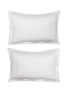 首图 –点击放大 - BAEA - ‘Rock’ Organic Cotton Sateen Pillowcases — Peach