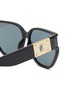 细节 - 点击放大 - LINDA FARROW - SABINE 板材猫眼大框太阳眼镜