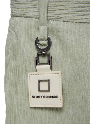  - WOOYOUNGMI - 品牌标志挂牌灯芯绒长裤