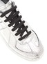 细节 - 点击放大 - MAISON MARGIELA - REPLICA 裂痕金属感真皮运动鞋