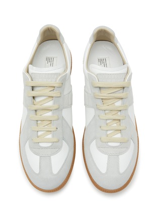 细节 - 点击放大 - MAISON MARGIELA - REPLICA 绒面皮拼接运动鞋