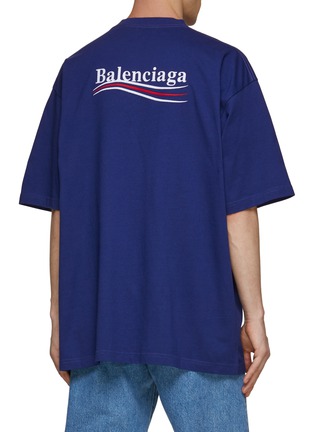 背面 - 点击放大 - BALENCIAGA - POLITICAL CAMPAIGN LOGO 刺绣纯棉 T 恤