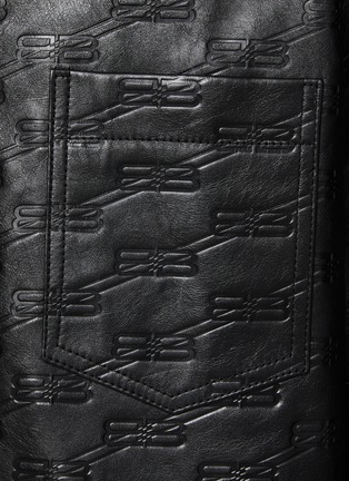  - BALENCIAGA - LOGO 印花真皮外套