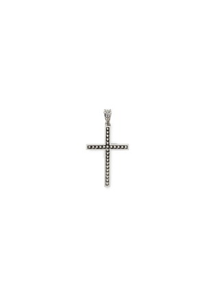 首图 - 点击放大 - JOHN HARDY - ‘Classic Chain’ Silver Jawan Cross Pendant Box Chain Necklace — Size 20