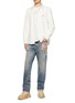 模特儿示范图 - 点击放大 - DIESEL - 品牌 LOGO 牛仔衬衫