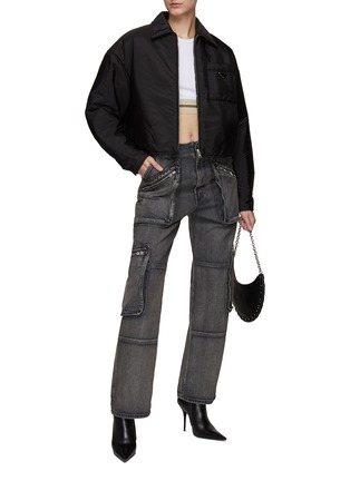 模特儿示范图 - 点击放大 - AMIRI - 宽松直筒牛仔长裤