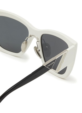 细节 - 点击放大 - PRADA - ‘Symbole' Acetate Square Sunglasses
