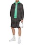 模特儿示范图 - 点击放大 - ACNE STUDIOS - 格纹法兰绒衬衫