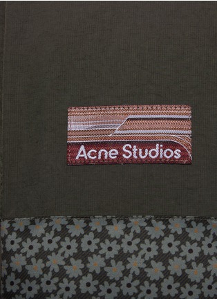 - ACNE STUDIOS - 拼色设计拉链连帽羽绒夹克