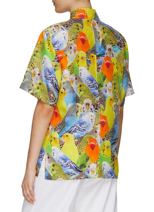 背面 - 点击放大 - LOEWE - 鹦鹉图案印花真丝衬衫