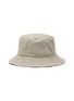 模特儿示范图 - 点击放大 - ACNE STUDIOS - 真皮表情徽章有机棉渔夫帽
