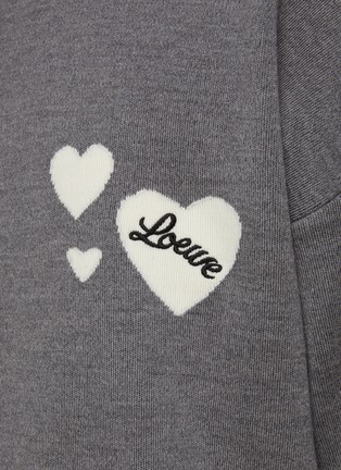  - LOEWE - 拼色心形图案羊毛针织衫