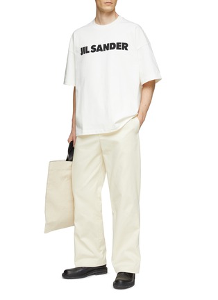 模特儿示范图 - 点击放大 - JIL SANDER - LOGO 印花短袖 T 恤
