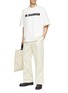 模特儿示范图 - 点击放大 - JIL SANDER - LOGO 印花短袖 T 恤