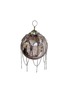 首图 –点击放大 - SHISHI - CHAIN DETAIL GLASS BALL ORNAMENT — PINK/SILVER