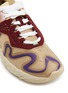 细节 - 点击放大 - ACNE STUDIOS - 缎带印花拼色系带运动鞋