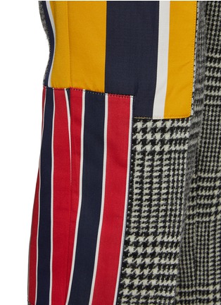  - THOM BROWNE - 多彩条纹拼贴格纹羊毛长裤