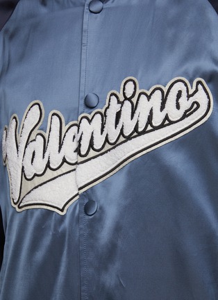  - VALENTINO GARAVANI - 刺绣 LOGO 拼色缎面夹克