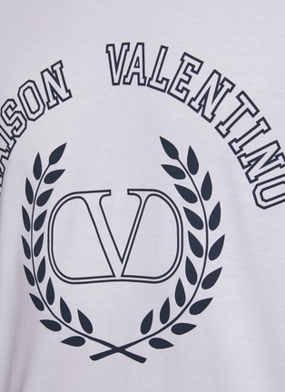  - VALENTINO GARAVANI - MAISON VALENTINO 印花拼色边缘纯棉 T 恤