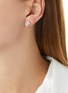 细节 - 点击放大 - YOKO LONDON - ‘SLEEK' DIAMOND AKOYA PEARL 18K WHITE GOLD EARRINGS