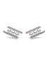 首图 - 点击放大 - YOKO LONDON - ‘SLEEK' DIAMOND AKOYA PEARL 18K WHITE GOLD EARRINGS