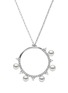 首图 - 点击放大 - YOKO LONDON - ‘SLEEK’ DIAMOND AKOYA PEARL 18K WHITE GOLD PENDANT NECKLACE