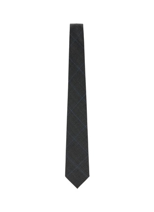 模特儿示范图 - 点击放大 - STEFANOBIGI MILANO - 格纹图案羊毛领带