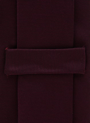 细节 - 点击放大 - STEFANOBIGI MILANO - PERMANENT 纯色真丝领带
