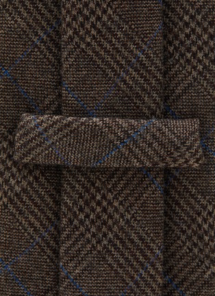 细节 - 点击放大 - STEFANOBIGI MILANO - 格纹图案羊毛领带