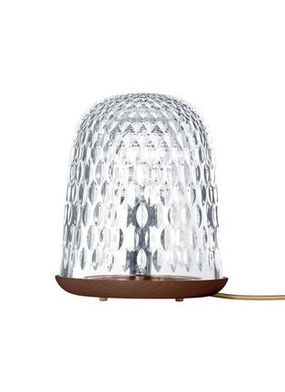 首图 –点击放大 - SAINT-LOUIS - FOLIA GLASS DOME ASH WOOD TABLE LAMP — CLEAR/DARK BROWN