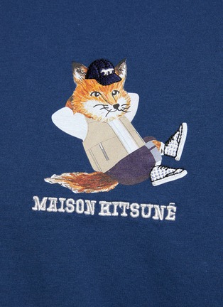  - MAISON KITSUNÉ - DRESSED 狐狸拼贴纯棉 T 恤
