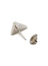 细节 - 点击放大 - PRADA - Triangular Logo Sterling Silver Stud Earrings