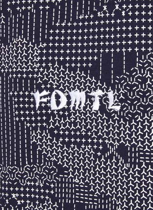  - FDMTL - 刺子绣设计纯棉 T 恤