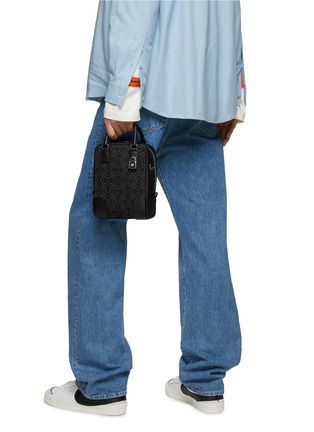 正面 -点击放大 - LOEWE - AMAZONA 15 LOGO 提花拼接真皮手提包