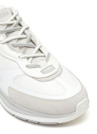 细节 - 点击放大 - ERMENEGILDO ZEGNA - ‘UTE RUNNER’ LOW TOP LACE UP SNEAKERS