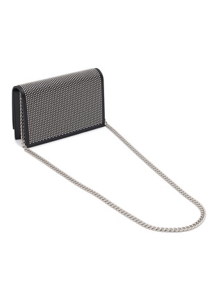 细节 - 点击放大 - ALEXANDER MCQUEEN - SMALL MICRO STUDS CALF LEATHER SKULL BAG