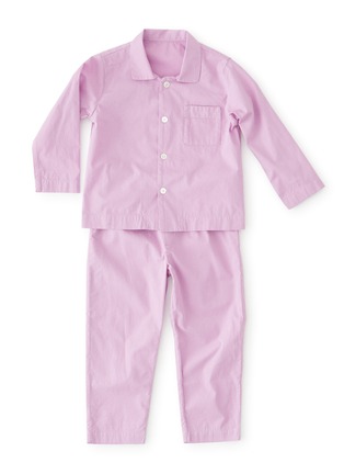 首图 –点击放大 - TEKLA - 儿童款纯棉府绸睡衣套装 — 7-8岁粉紫色