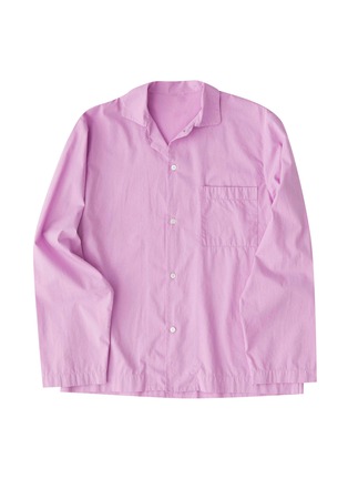 首图 –点击放大 - TEKLA - 纯棉府绸睡衣衬衫 — 中号粉紫色