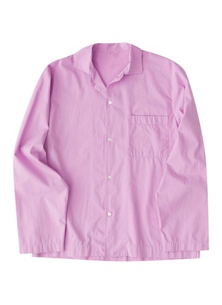 首图 –点击放大 - TEKLA - 纯棉府绸睡衣衬衫 — 大号粉紫色